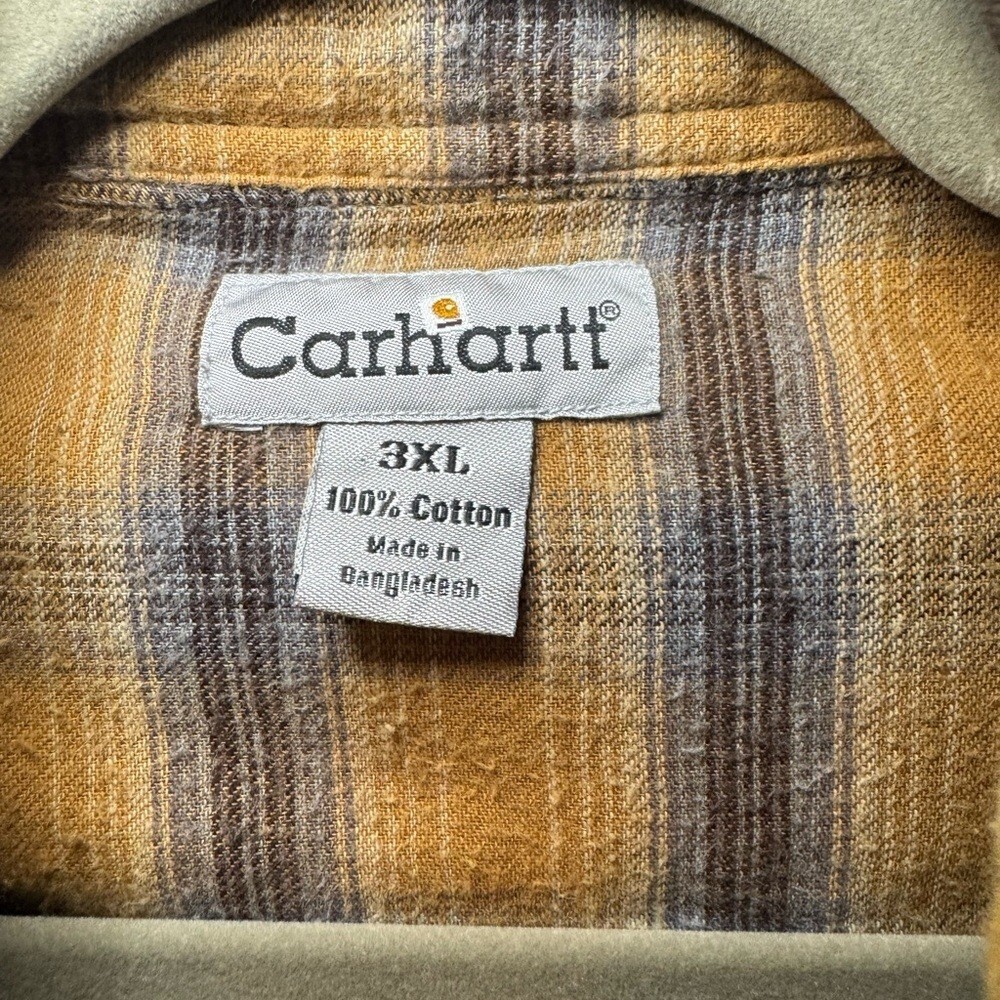 Carhartt Duck Flannel Lined Canvas VINTAGE Work Jacket - Picture 3 of 6